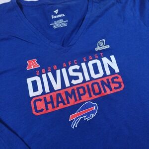 Buffalo Bills Womens 3XL Division Champions‎ Long Sleeve NFL Football T-Shirt